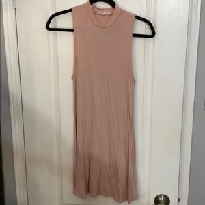 High Neck Pink Dress